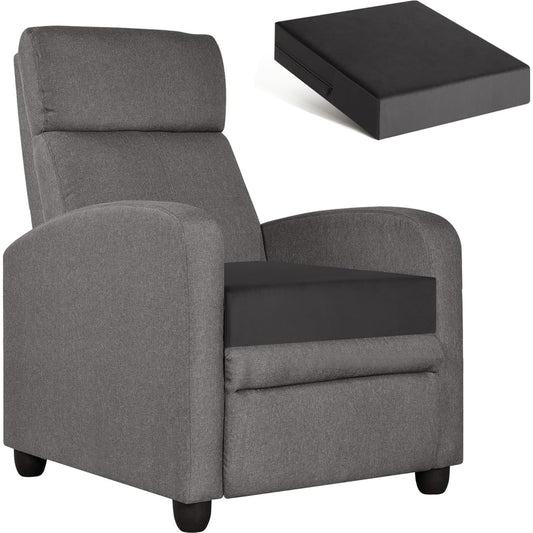 Cuscino Rialzato in Memory Foam 50 ¡Á 50 ¡Á 12,7 cm per Poltrone Divani e Sedie Reclinabili Grigio